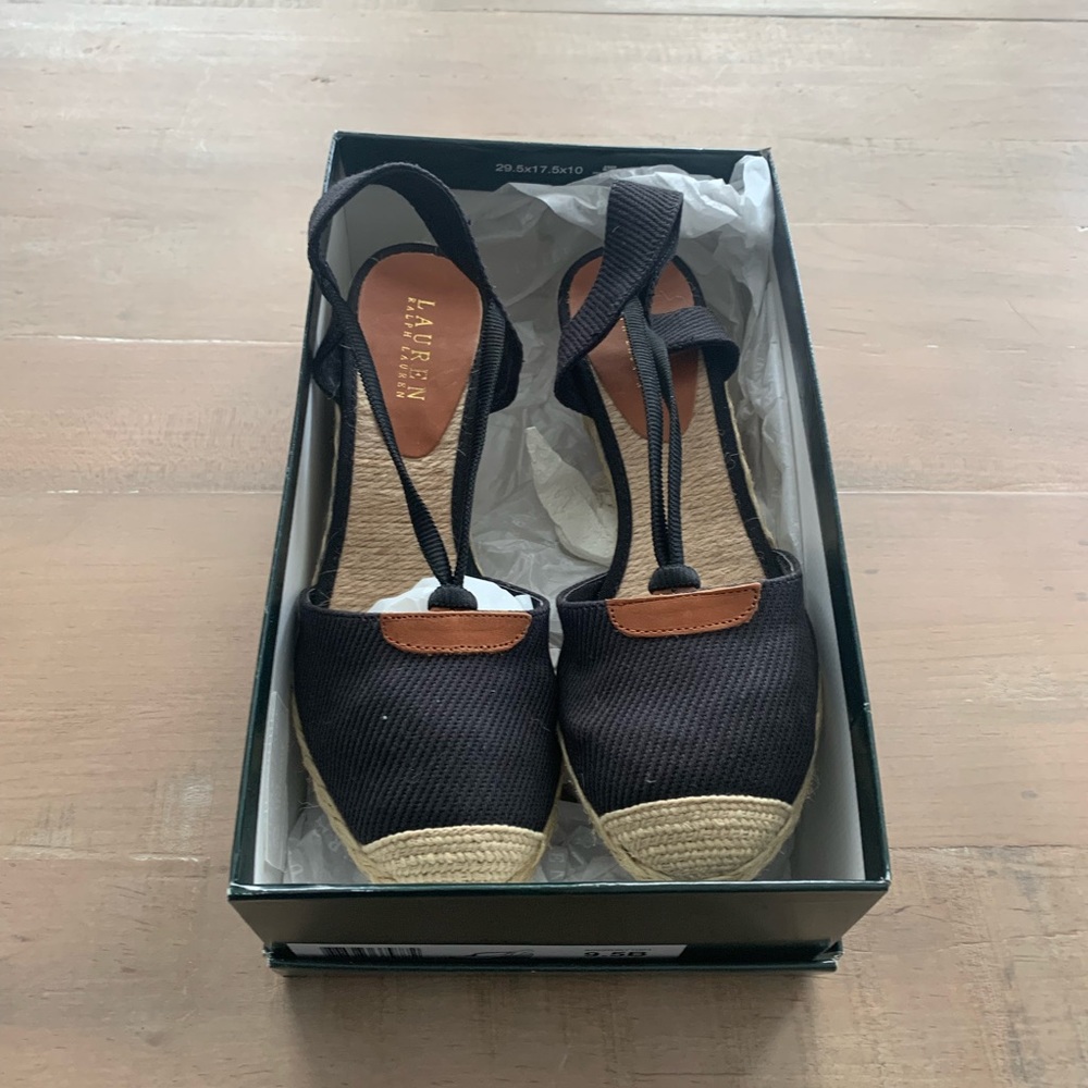 Black Ralph Lauren espadrilles size 9.5
